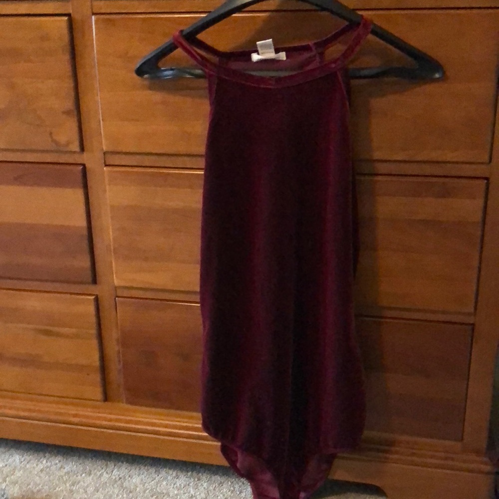 Red velvet bodysuit
